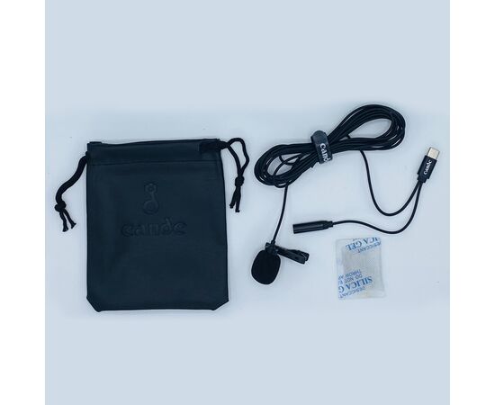  Микрофон CANDC DC-C4, петличный, Type-C+AUX, 6 м, черный 