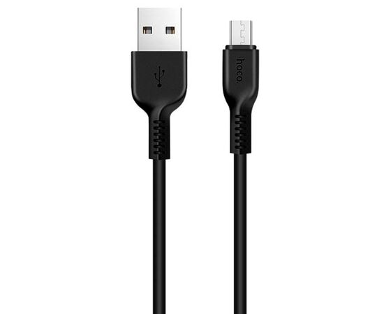  Кабель USB HOCO X20 Flash USB - MicroUSB, 2.4А, 1 м, черный 
