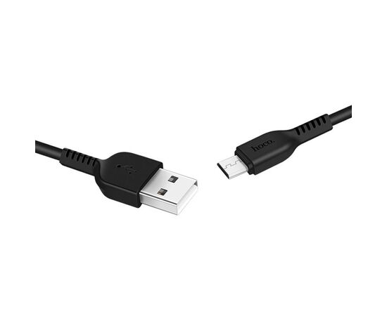  Кабель USB HOCO X20 Flash USB - MicroUSB, 2.4А, 1 м, черный 