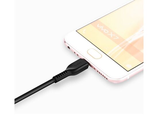 Кабель USB HOCO X20 Flash USB - MicroUSB, 2.4А, 1 м, черный 