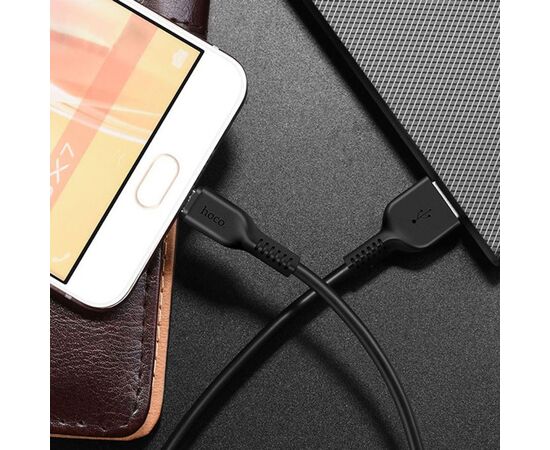  Кабель USB HOCO X20 Flash USB - MicroUSB, 2.4А, 1 м, черный 