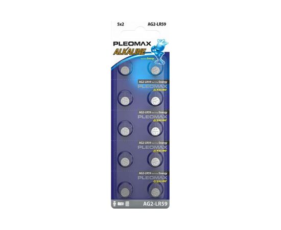  Элемент питания SAMSUNG PLEOMAX AG2 (396) LR726, LR59 Button Cell (10/100/1000/98000) 