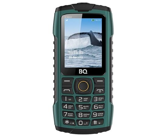 Мобильный телефон BQ BQM-2439 Bobber зеленый, IP68, 2.4" (320х240), 0,08Мп, 2000 mAh, 2 сим, плавающий корпус 
