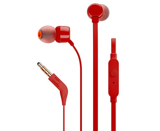  Наушники JBL Гарнитура T110 (красный) 