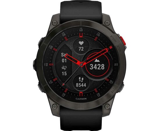  Smart-часы Garmin Epix Gen 2 Black,Carbone Gray DLC Ti w/Silicone Band EMEA (010-02582-11) 