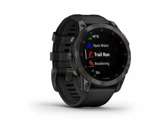  Smart-часы Garmin Epix Gen 2 Black,Carbone Gray DLC Ti w/Silicone Band EMEA (010-02582-11) 