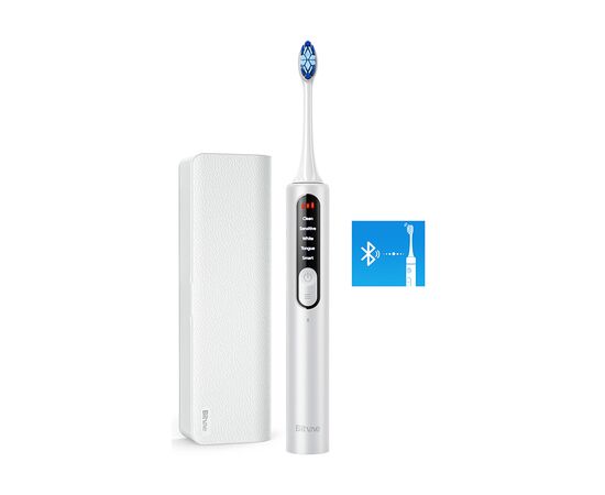  Электрическая зубная щетка Bitvae S3 Smart E-Toothbrush (S3 White) с поддержкой прил. для смартфонов (чехол насадки держатель 4 колпачка для наса 