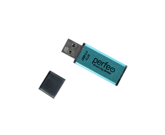  Флешка Perfeo 4GB E03 Зеленая economy series 