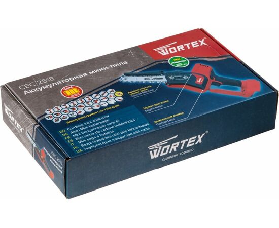  Пила цепная аккумуляторная WORTEX CEC 2518 ALL1 (0323166) 