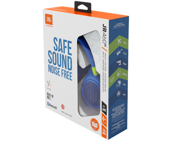  Беспроводные наушники JBL JR460NC Kids синий 