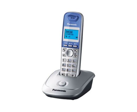  Радиотелефон Dect Panasonic KX-TG2511RUS серебристый/голубой 