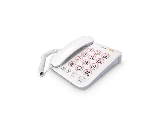  Телефон проводной TEXET TX-262 светло-серый 