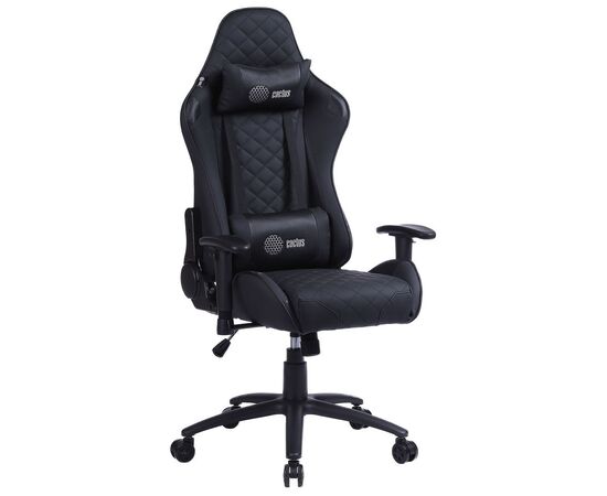  Кресло игровое Cactus CS-CHR-030BL черный с подголов. 