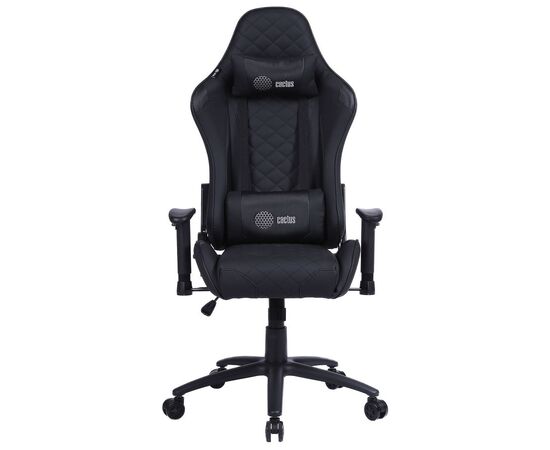  Кресло игровое Cactus CS-CHR-030BL черный с подголов. 