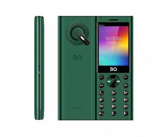  Мобильный телефон BQ 2458 Barrel L Green+Black 