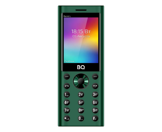  Мобильный телефон BQ 2458 Barrel L Green+Black 