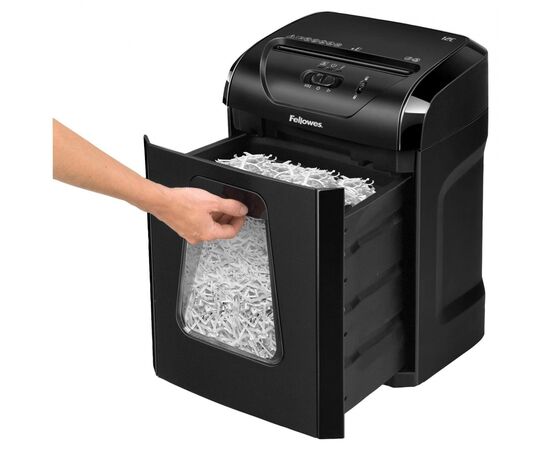  Шредер Fellowes PowerShred 12C (секр.P-4)/фрагменты/12лист./18лтр./скобы/пл.карты 