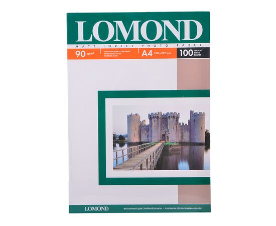  Фотобумага Lomond 0102001 A4/90г/м2/100л./белый матовое для струйной печати 
