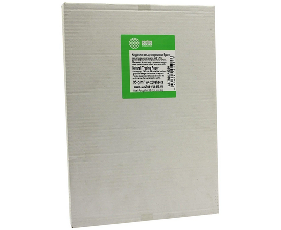  Калька Cactus CS-TR95-A4250 A4/95г/м2/250л универсальная 
