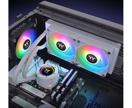  СВО Thermaltake TH240 V2 Snow ARGB (CL-W364-PL12SW-A) Soc-AM5/AM4/1151/1200/1700 Al+Cu Ret 