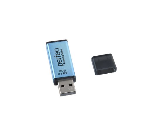  Флешка Perfeo 16GB E03 Голубая economy series 