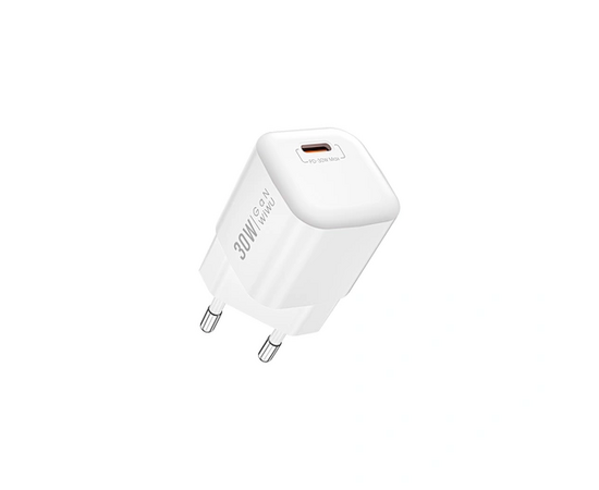  СЗУ WiWU Wi-U006, USB-C, PD30W GaN (White) 
