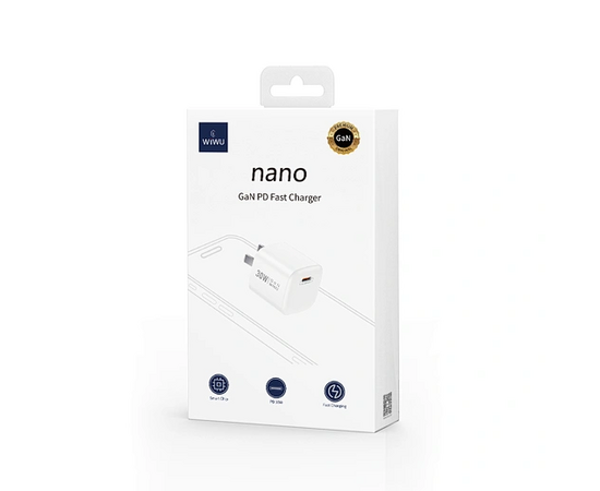  СЗУ WiWU Wi-U006, USB-C, PD30W GaN (White) 