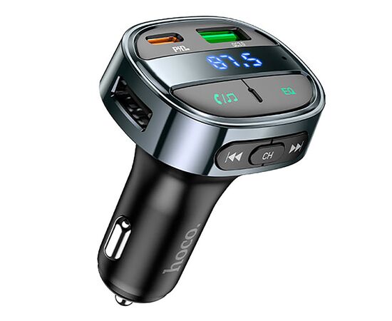  Автомобильный FM-трансмиттер Hoco E70 BT PD QC 30W (black) (207598) 
