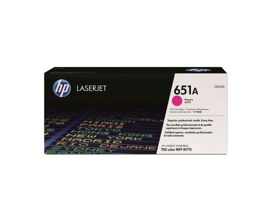  Картридж лазерный HP 651A CE343A пурпурный (16000стр.) для HP LJ 700/775 