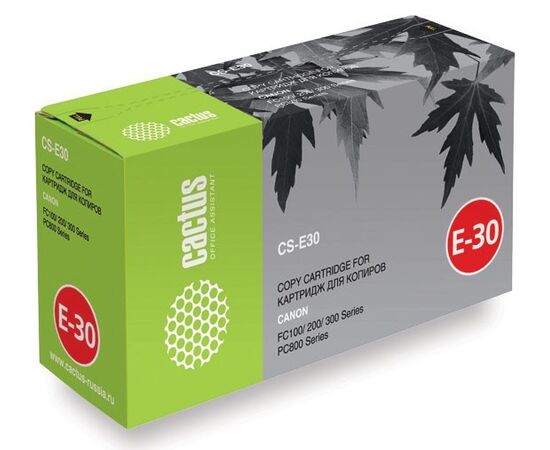  Тонер Картридж Cactus CS-E30S черный для Canon FC100 200 300 Series PC800 Series (4000стр.) 