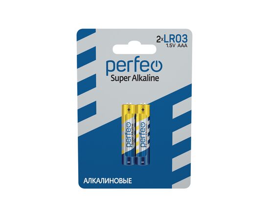  Батарейка Perfeo LR03/2BL Super Alkaline 