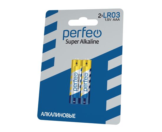  Батарейка Perfeo LR03/2BL Super Alkaline 