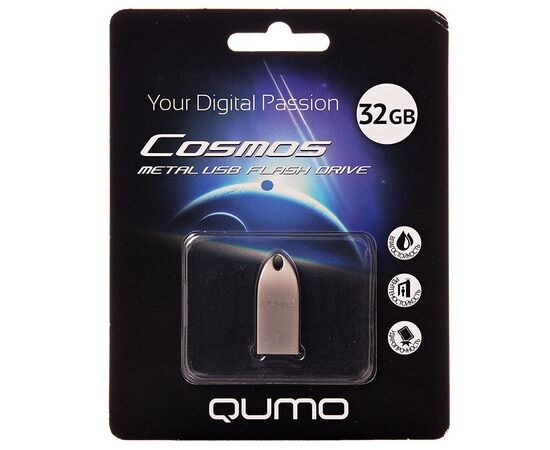  Флэш накопитель USB 32 Гб Qumo Cosmos (silver) (39391) 