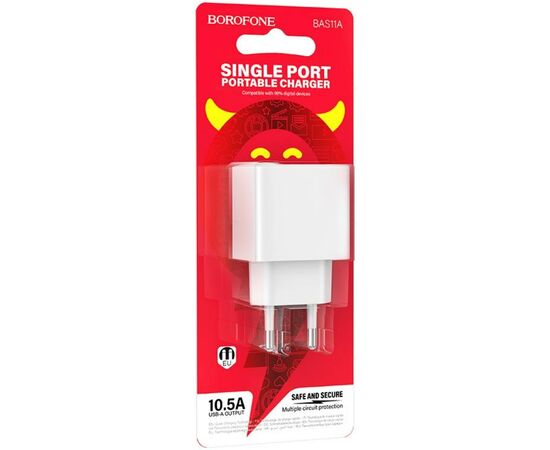  Сетевое ЗУ BOROFONE BAS11A/ / 1 USB/ Выход: 10.5W/ White 