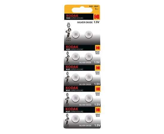  Элемент марганцево-щелочный Kodak SG3 MAX Silver Oxid Button Cell (10-BL) (10/100) (211836) 