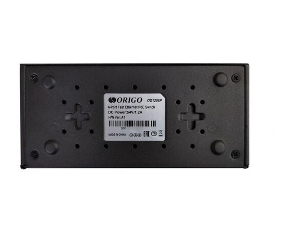  Коммутатор ORIGO OS1206P/60W/A1A 4x100Base-TX PoE+, 2x100Base-TX 