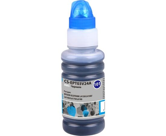  Чернила Cactus CS-EPT03V24A 101C голубой 70мл для Epson L4150/L4160/L6160/L6170 