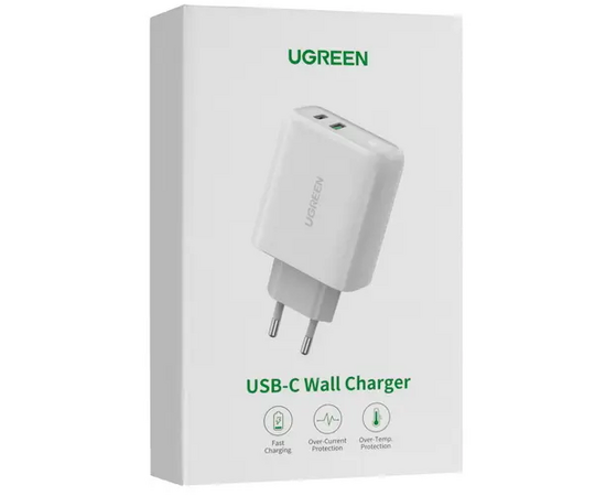  Сетевое зарядное устройство UGREEN CD170 (60468) 38W USB-C Wall Charger EU белый 