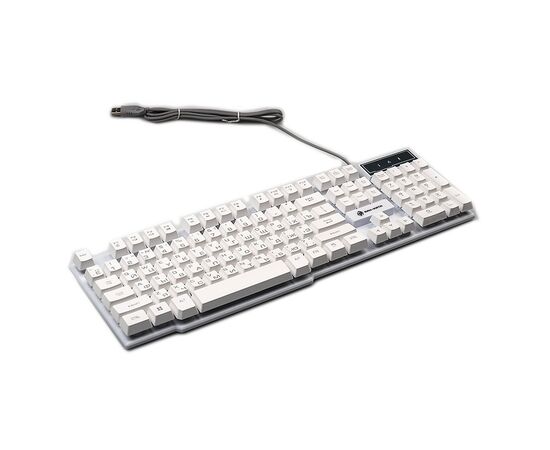  Клавиатура Dialog KGK-15U Gan-Kata мембранная игровая с подсветкой USB (white) (69336) 