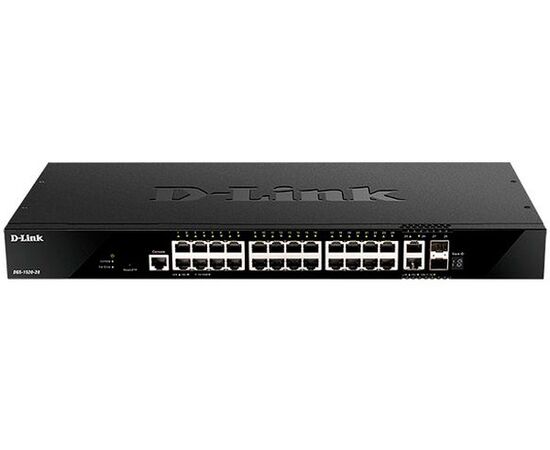  Коммутатор D-Link DGS-1520-28 (DGS-1520-28/A1A) 24G 2x10G управляемый 