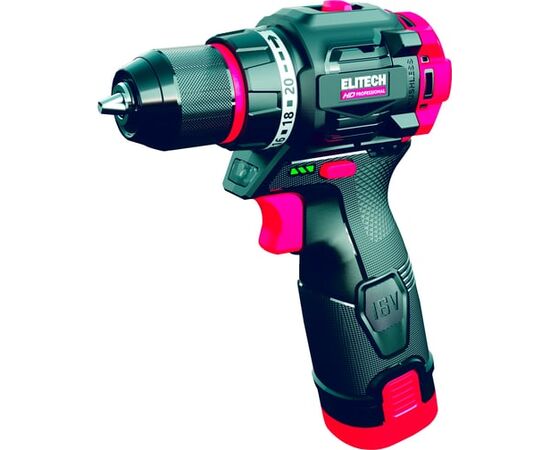  Дрель аккумуляторная ELITECH CD 16L2 (E2201.039.01) 