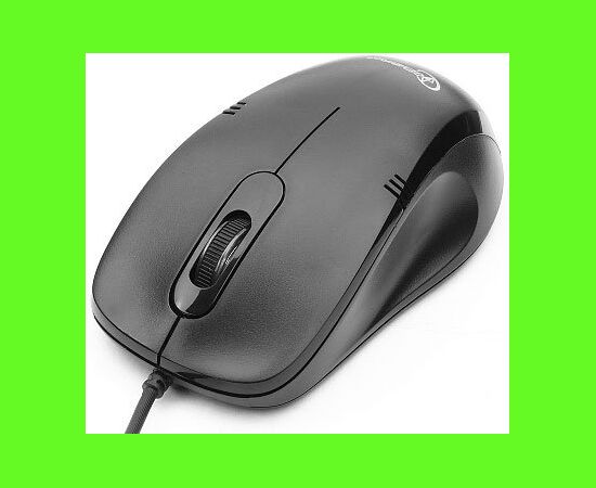  Мышь Gembird MOP-100 Black, USB, 1000 dpi, кабель: 1,4 м 