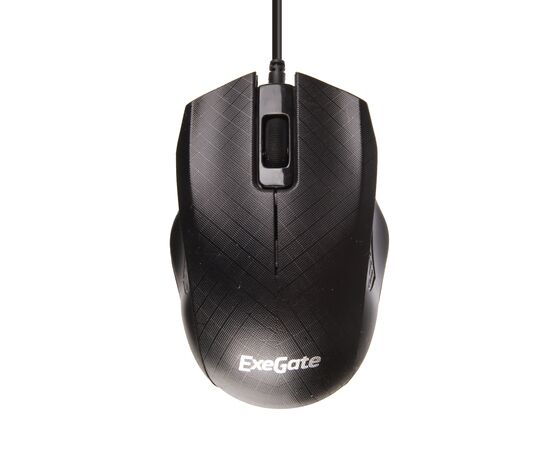  Мышь Exegate SH-9027 <black, optical, 3btn/scroll, 1000dpi, USB, шнур 1,5м. (EX264100RUS) 