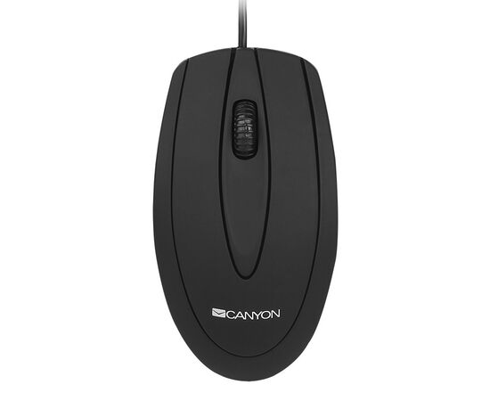  Мышь проводная CANYON CNE-CMS1 Black 800dpi, 3кн. 