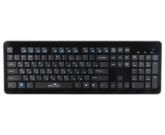  Клавиатура Oklick 870S черный USB беспроводная slim Multimedia 
