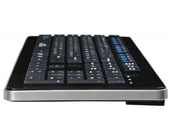  Клавиатура Oklick 870S черный USB беспроводная slim Multimedia 