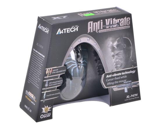  Мышь A4TECH Oscar Editor XL-747H рисунок/голубой USB 