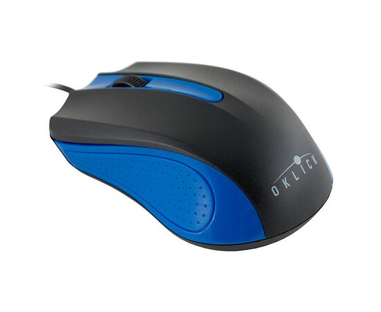  Мышь Oklick 225M черный/синий USB 