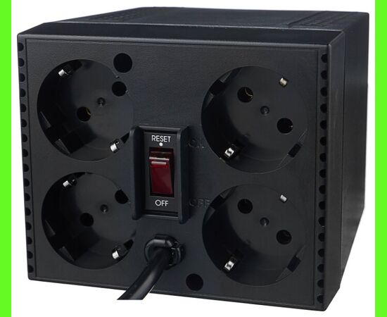  Стабилизатор напряжения Powercom TCA-1200 600Вт 1200ВА черный 