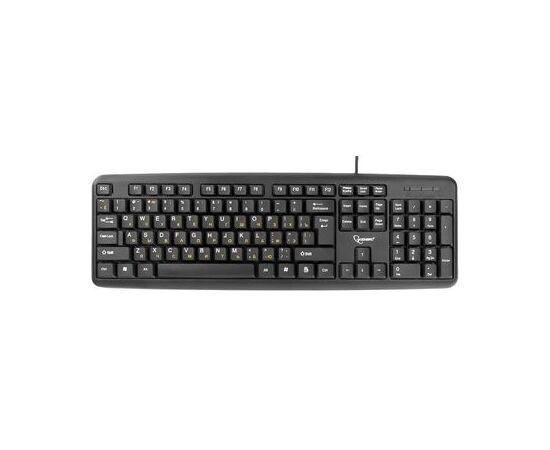  Клав. Gembird KB-8320UXL-BL  Black, USB,104 клавиш, 2м 